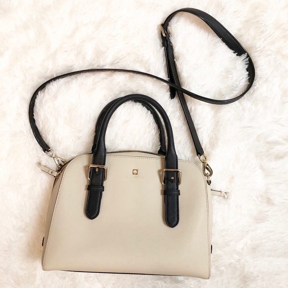 kate spade Handbags - Kate Spade ♠️ Ivory and Black Handbag